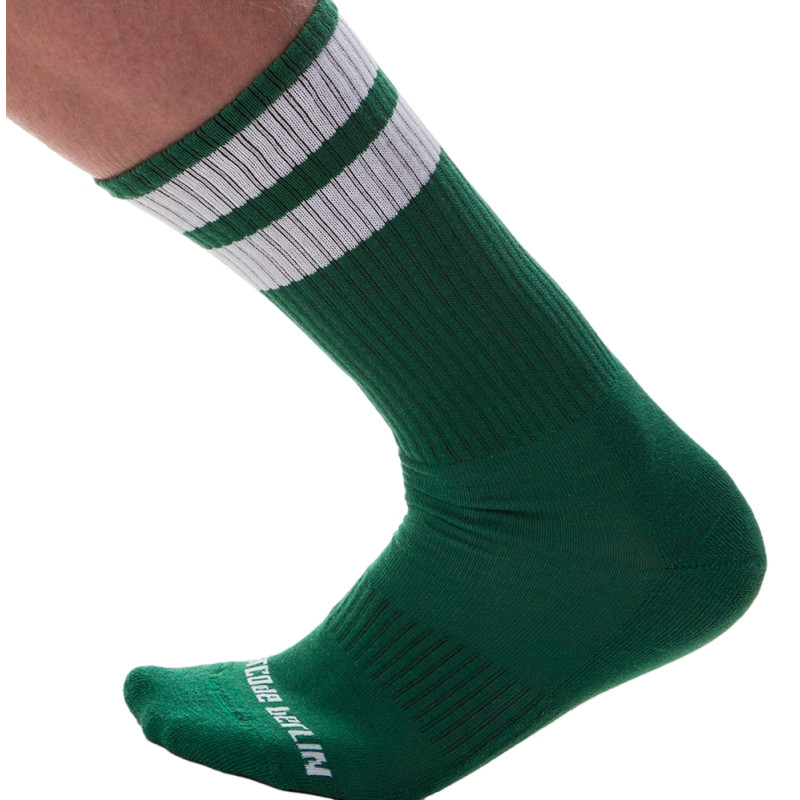 Barcode Berlin Chaussettes Gym Socks Vert-Blanc